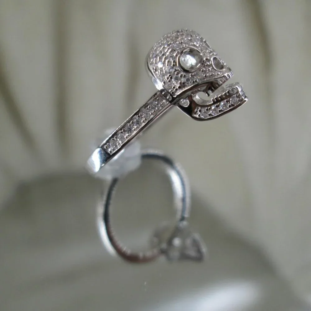 925 Sterling SKULL Ring - Picture 4 of 4